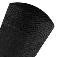 Rohner Basic Unisex Socken, 3er Pack - Cotton, Kurzsocken, einfarbig Schwarz 35-38