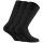 Rohner Basic Unisex Socken, 3er Pack - Cotton, Kurzsocken, einfarbig Schwarz 35-38