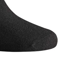 Rohner Basic Unisex Socken, 3er Pack - Cotton, Kurzsocken, einfarbig Schwarz 47-50