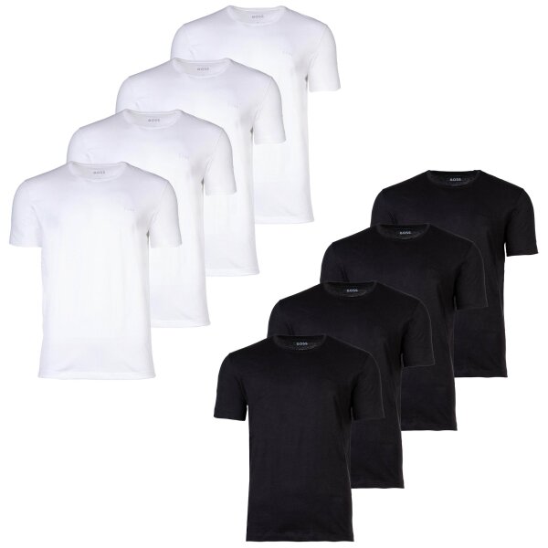 BOSS Herren T-Shirt, 4er Pack - TShirtRN Comfort, Unterhemd, Rundhals, Cotton