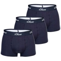 s.Oliver Mens Boxer Shorts, 3-pack - Trunks, Hipsters, Cotton Stretch Navy S (Small)