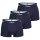 s.Oliver Mens Boxer Shorts, 3-pack - Trunks, Hipsters, Cotton Stretch Navy M (Medium)