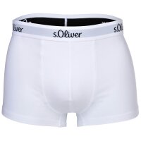 s.Oliver Herren Boxershorts, 3er Pack - Trunks, Hipsters, Baumwoll-Stretch Rot/Marine/Weiß XXL