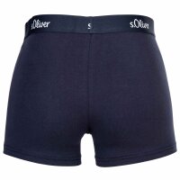 s.Oliver Mens Boxer Briefs, 3 Pack - Boxer Brief, Cotton Stretch Navy S (Small)