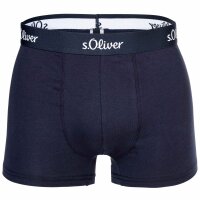 s.Oliver Mens Boxer Briefs, 3 Pack - Boxer Brief, Cotton Stretch Navy M (Medium)