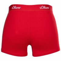 s.Oliver Mens Boxer Briefs, 3 Pack - Boxer Brief, Cotton Stretch Red/Navy/White XXL (XX-Large)