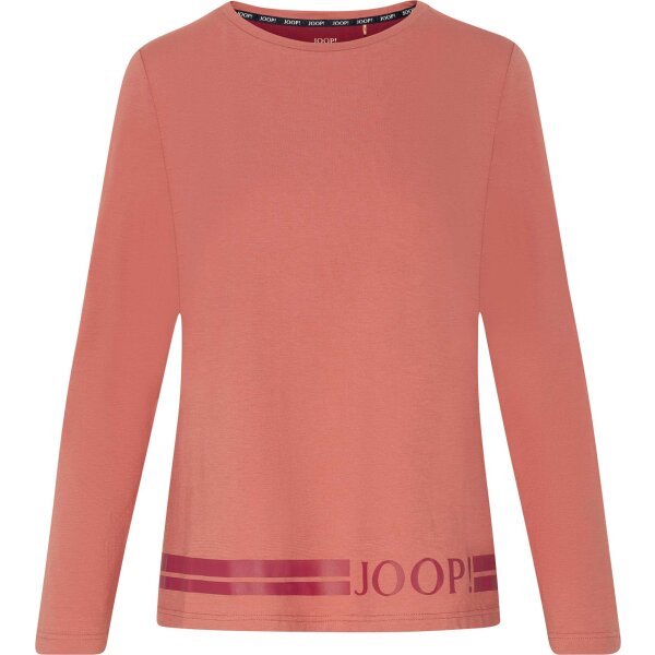 JOOP! Ladies Longsleeve - Shirt, Cotton, Rudhals, Logo, plain, long