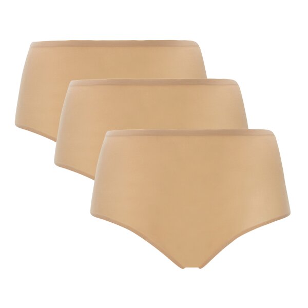 Chantelle Damen Taillen-Slip, 3er Pack - SoftStretch, nahtlos, unsichtbar, Einheitsgröße 36-44 Nude One Size