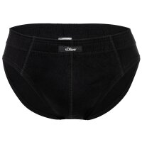 s.Oliver Herren Slips, 7er Pack - Slipdose, Baumwolle, einfarbig Schwarz M