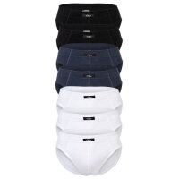 s.Oliver Mens Briefs, 7-pack - Slipbox, cotton, solid color Black/Blue/White M (Medium)