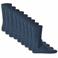 TOM TAILOR 9er Pack Herren Socken - Basic, einfarbig Blau 39-42