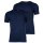 s.Oliver mens t-shirt, 2-pack - basic, round neck, solid color