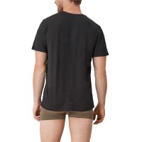 s.Oliver Herren T-Shirt, 2er Pack - Basic, Rundhals, einfarbig Schwarz S