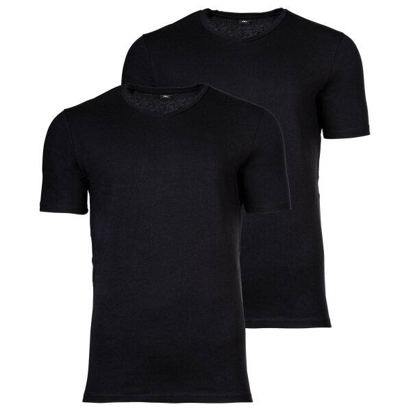 s.Oliver men\'s t-shirt, 2-pack - basic, V-neck, solid color, 27,95 €
