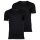 s.Oliver Herren T-Shirt, 2er Pack - Basic, V-Ausschnitt, einfarbig