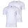 s.Oliver mens t-shirt, 2-pack - basic, V-neck, solid color