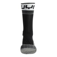 UYN Mens Running Socks - One Mid Socks, Crew Socks, Polyamide, Logo Black/White 35-38 (2.5-5 UK)