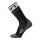 UYN Herren Running Socken - One Mid Socks, Crew Socken, Polyamide, Logo Schwarz/Weiß 35-38