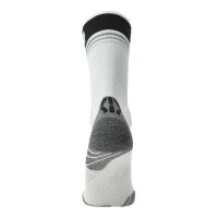 UYN Damen Running Socken - One Mid Socks, Crew Socken, Polyamide, Logo Schwarz/Weiß 35-36