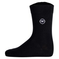 TOM TAILOR Unisex Kinder Socken, 9er Pack - Strümpfe, Baumwolle, Logo, einfarbig Schwarz 23-26