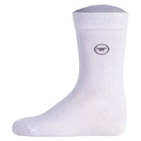 TOM TAILOR Unisex Kinder Socken, 9er Pack - Strümpfe, Baumwolle, Logo, einfarbig Weiß 35-38