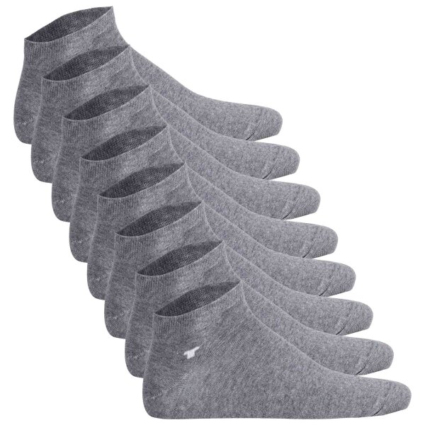 TOM TAILOR 4-Pack Unisex Socks - Basic, Sneaker Socks, unicoloured Gray 43-46