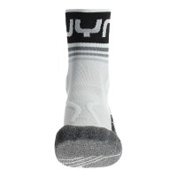 UYN Men Running Socks - One Short Socks, Sneaker Socks, Polyamide, Logo Black/White 35-38