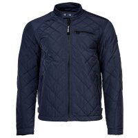 Replay Mens Quilted Jacket - Biker Jacket, zipper, polyester