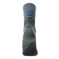 UYN Mens Trekking Socks - One Merino Socks, Hiking Socks, Merino, Logo Black/Grey 35-38
