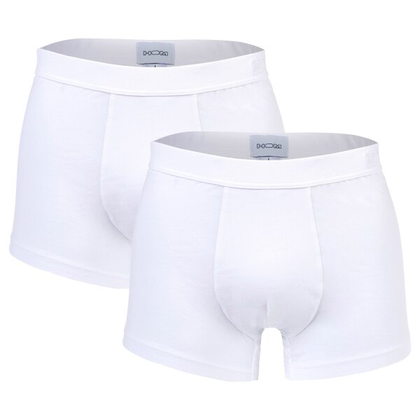 HOM Herren Comfort Boxer Briefs 2er Pack - Supreme Cotton, Slip, Unterwäsche, einfarbig Weiß S