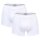 HOM Herren Comfort Boxer Briefs 2er Pack - Supreme Cotton, Slip, Unterwäsche, einfarbig Weiß S