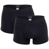 HOM Mens Comfort Boxer Brief - Supreme Cotton, Briefs, Underwear, plain Black XXL (XX-Large)