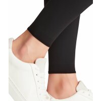 FALKE Damen Leggings - Pure Matt 100 DEN, Feinstrumpf-Leggings, blickdicht Schwarz S (36-38)