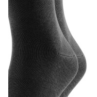 FALKE Herren Socken, 2er Pack - Happy, Kurzsocken, Baumwolle Schwarz 39-42