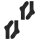 FALKE mens socks, 2-pack - Happy, short socks, cotton Anthracite 39-42 (UK 5,5-8)