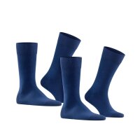 FALKE mens socks, 2-pack - Happy, short socks, cotton Blue 39-42 (UK 5,5-8)