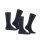 FALKE Herren Socken, 2er Pack - Happy, Kurzsocken, Baumwolle Schwarzblau 39-42