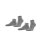 FALKE mens socks, 2-pack - Happy, sneaker socks, cotton Grey 39-42 (UK 5,5-8)