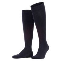 FALKE Herren Socken - Family, Kniestrümpfe, einfarbig Dunkelblau 39-42