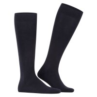 FALKE Mens socks - Family, knee-length socks, solid color Dark Blue 39-42