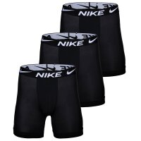 NIKE mens boxer shorts, 3-pack - Boxer Brief long, Dri-Fit Micro, logo waistband Black S (Small)
