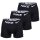 NIKE Mens Boxer Shorts, 3-pack - Trunks, Dri-Fit Micro, Logo Waistband Black S (Small)