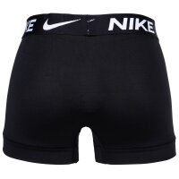 NIKE Herren Boxer Shorts, 3er Pack - Trunks, Dri-Fit Micro, Logobund Schwarz M