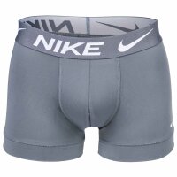 NIKE Mens Boxer Shorts, 3-pack - Trunks, Dri-Fit Micro, Logo Waistband Black/Grey/Logo M (Medium)