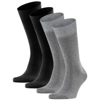 FALKE Herren Socken, 4er Pack - Happy, Kurzsocken, Baumwolle
