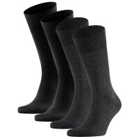 FALKE Herren Socken, 4er Pack - Happy, Kurzsocken, Baumwolle