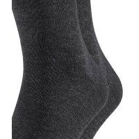 FALKE Herren Socken, 4er Pack - Happy, Kurzsocken, Baumwolle Anthrazit 39-42