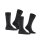 FALKE mens socks, 4-pack - Happy, short socks, cotton Anthracite 39-42 (UK 5,5-8)