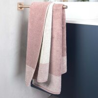 CAWÖ Guest towel - Luxury Home, C Two-Tone, terry towelling Magnolia 30x50cm