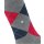 Burlington Damen Socken - Queen, Kurzstrümpfe, Baumwolle, Rautenmuster, Logoemblem Grey/Blue/Red 36-41